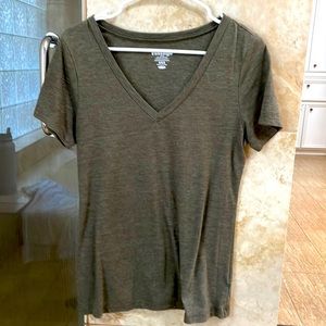 Old Navy vintage v-neck t-shirt Heathered olive green